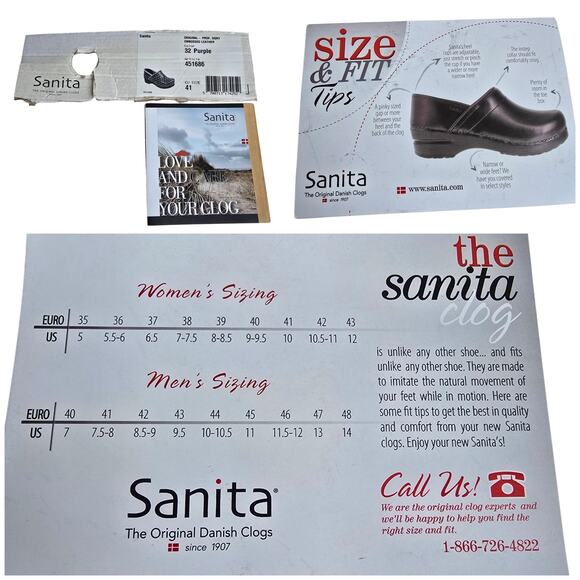 Purple Clogs Sanita Professional Dory Size EU41 US 10 Patent Leather Scales - Picture 9 of 15